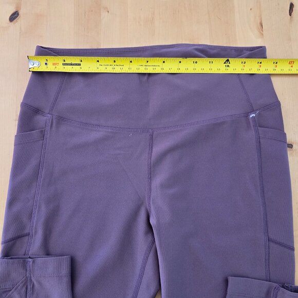 Mondetta Women’s Mauve Performance Luxury High Waisted Leggings Pockets Large - Picture 6 of 6